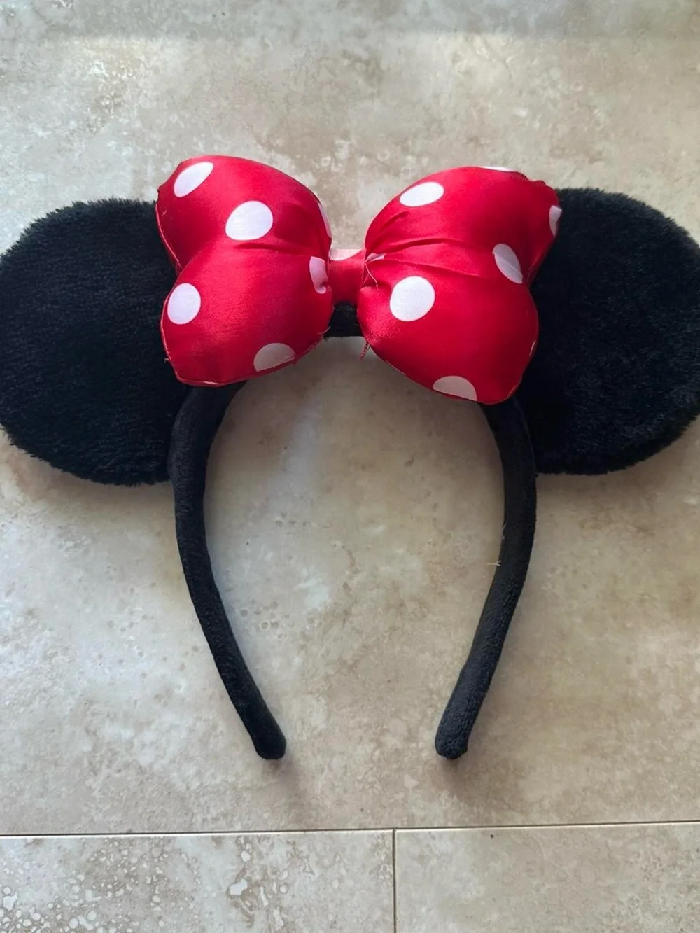 Disneyland Minnie Mouse Ears with polka dot bow headband